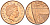 Великобритания 1 пенни 2009 Елизавета II (1952-2022) KM 1107, Spink B6 сталь плакированная медью 4609-654