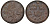 Швеция 1/6 эре 1673 Карл XI (1660-1697), была в обращении на территории России KM 254 медь 4177-416