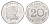 Великобритания транспортный жетон в 20 пенсов - CVD6 Bus 1949 ND (1973-2014) диаметр 25 мм, вес 1,5 гр алюминий 4172-153