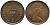 Великобритания 1/2 пенни 1975 Елизавета II (1952-2022) KM 914, Spink 4239 бронза 112-119