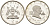 Уганда 2 шиллинга 1969 визит папы Иоанна Павла VI KM 8 серебро PROOF 00-00