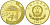 Китай 5 юаней 2001 50 лет оккупации Тибета KM 1363 латунь PROOF 1072-9-54