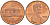 США 1 ЦЕНТ 1976 ЛИНКОЛЬН KM 201 медь цинк UNC 188-168