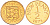 Гернси 1/2 пенни 1971 Елизавета II (1952-2022), герб KM 20 бронза PROOF 4580-864