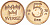 Швеция 5 эре 1972 U, Густав VI Адольф (1950-1973) первый год KM 845 бронза 4547-1053