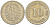 ГЕРМАНИЯ 10 ПФЕННИГОВ 1874 A, СТАРОГЕРБОВКА KM 4, J. 4, Weege 7 медно-никель 261-1215