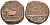 Индия, Индаур (Indore) 1/2 анна АН1286 Takoji Rao II (1844-1886), Malharnagar mint, вес 17.15 гр. KM 68 медь 1069-6-24