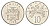 Ямайка 10 центов 1990 год-тип KM 47a сталь плакированная никелем 4663-937