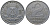 ГДР 2 марки 1957 A KM 14 алюминий 186-1025