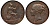 Великобритания 1 пенни 1854 Виктория (1837-1901) KM 739, Spink 3948 медь 1518-733