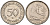 ФРГ 50 ПФЕННИГОВ 1982 D KM 109.2 медно-никель 75-537