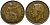Великобритания 1 пенни 1921 Георг V (1910-1936) KM 810, Spink 4051 бронза 37-434