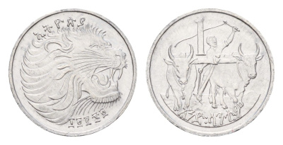 Эфиопия 1 сантим 1977 EE 1969 KM 43 алюминий UNC 4164-232