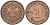Германия 1 пфенниг 1895 J, Вильгельм II (1888-1918) KM 10, J. 10 медь 4608-624