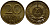 ГДР 20 пфеннигов 1969 А, первый год KM 11 латунь UNC 4398-1033
