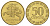 Литва 50 центов 1997 KM 108 никель латунь UNC 4624-637