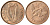ИРЛАНДИЯ 1 ФАРТИНГ 1946 ВАЛЬДШНЕП KM 9 бронза UNC 4383-1122