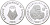 Руанда 100 франков 1993 горилла KM 21 серебро PROOF 1068-2-52