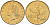 Италия 20 лир 1991 R, дубовый лист KM 97.2 алюминиевая бронза  UNC  4594-839