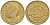 ФРАНЦИЯ 50 САНТИМОВ 1940 ТИП MORLON KM 894.1, LE FRANC 192.17 алюминиевая бронза 44-759