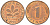Германия 1 пфенниг 1996 D KM 105 сталь плакированная медью aUNC 4613-1216