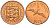Гернси 1 пенc 1971 Елизавета II (1952-2022), северная олуша в полете KM 21 бронза  UNC  220-1219