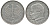 ФРГ 2 марки 1958 F, Макс Планк KM 116, J. 392 медно-никель плакированный никелем 4681-641
