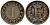 ДАНИЯ 1 СКИЛЛИНГ 1863 ФРЕДЕРИК VII (1848-1863) KM 763 (C135) бронза 67-214