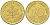ФРГ 10 пфеннигов 1972 D KM 108, J.383 сталь плакированная латунью UNC 4175-455
