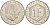 Франция 1 франк 1988 Шарль де Голль, 30 лет республике KM 963 никель 4135-1111
