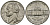 США 5 центов 1990 Джефферсон KM A192 медно-никель 4135-454