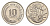 Сингапур 10 центов 1979 KM 3 медно-никель UNC 4625-1068