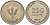 Израиль 250 прута 1949 JE 5709, без жемчужены KM 15 медно-никель 87-1345