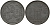 Бельгия 1 франк 1943 Belgique - Belgie, Леопольд III (1934-1947), германская оккупация, Вторая мировая война KM 127 цинк 4161-524