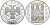 Россия 3 рубля 2004 ММД, Феофан Грек, тираж 8000 экземпляров KM 1015 серебро PROOF 1081-4-61