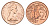 Новая Зеландия 2 цента 1970 тираж 30.000 экземпляров KM 32 бронза BU 4651-159