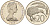 Новая Зеландия 20 центов 1984 Елизавета II (1952-2022), птичка киви KM 36.1 медно-никель PROOF 3711-1522