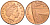 Великобритания 1 пенни 2010 Елизавета II (1952-2022) KM 1107, Spink B6 сталь плакированная медью 4609-666