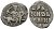 Русское Царство денга 1547-1584 Иван IV Васильевич, Московский  монетный двор, 0,34 ГР ГиК №57 серебро 262-1421