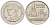 Таиланд 1 бат 2001 BE 2544, Рама IX (1946-2016), королевский дворец KM 183 медно-никель UNC 4580-566