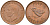 Великобритания 1 фартинг 1944 Георг VI (1936-1952) KM 843, Spink 4116 бронза UNC 4594-127