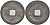 ЯПОНИЯ 1 МОН 1668-1700 KANEL TSUHO, ВОСЬМОЙ ГОД ПРАВЛЕНИЯ СЕГУНА KM 1.2 бронза 113-952