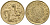 Кипр 2 цента 1988 KM 54.2 никель латунь 4174-1241