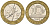 Франция 10 франков 1990 тип Гений Бастилии KM 964.1, Le Frank 375.5 биметалл 85-131