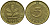 ФРГ 5 ПФЕННИГОВ 1974 F KM 107, J.382 сталь плакированная латунью 4178-328