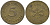 ФРГ 5 ИГРОВЫХ ПФЕННИГОВ 1949 SPILGELD, ЖЕТОН, ДИАМЕТР 13 ММ. латунь 99-436