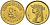 Египет 50 пиастров 2005 АН1426, Клеопатра KM 942.1 латунь UNC 4514-546