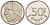 БЕЛЬГИЯ 50 ФРАНКОВ 1992 BELGIQUE, БОДУЭН I (1951-1993) KM 168 никель 210-952