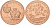 Куба 1 песо 1993 год Святого Якова KM 396 медь UNC 1526-931 M7-11