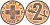 Швейцария 2 раппена 1974 KM 47 бронза UNC 4592-737